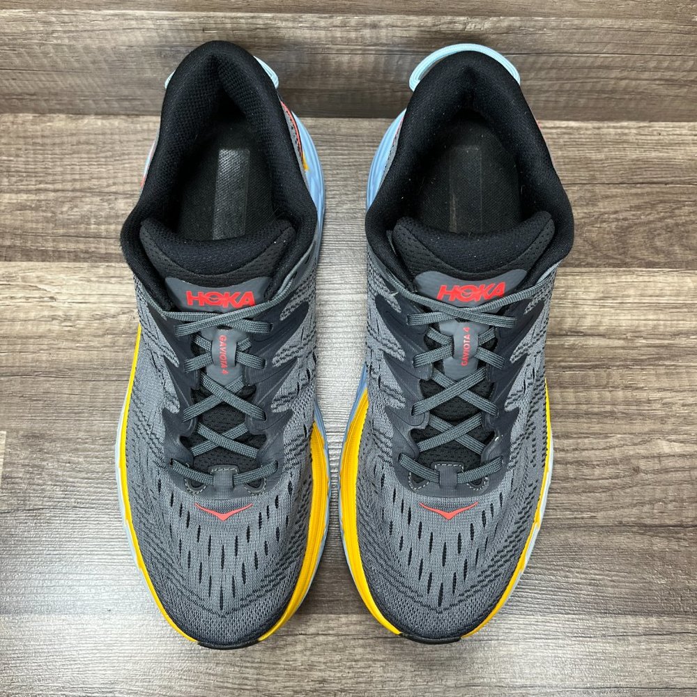 Hoka Gaviota 4 Gray Blue Mens US Size 10.5 EUR 44.67 1123198 CARC Running Shoes - Picture 8 of 10